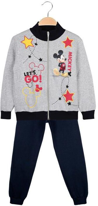 Disney Topolino tuta sportiva bambino 2 pezzi Completi 3-16 Anni bambino Grigio taglia 07/08