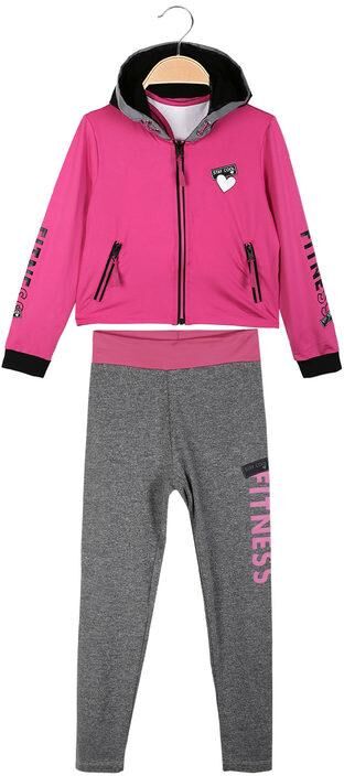 Lollitop Tuta sportiva bambina con top Completi 3-16 Anni bambina Fucsia taglia 03/04