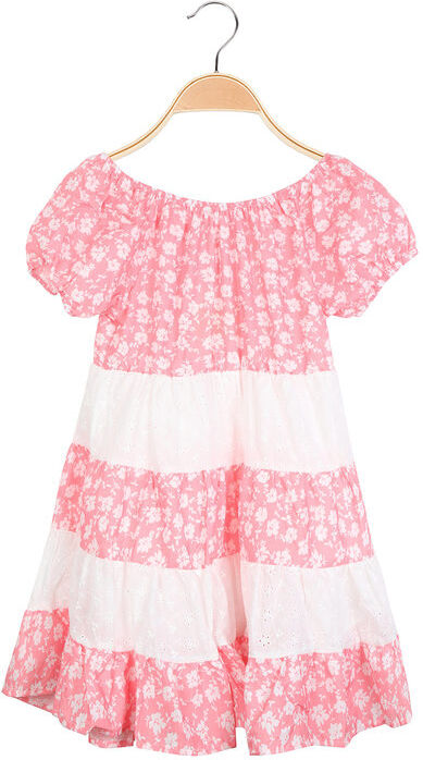 Sweet Vestito da bambina a fiori con manica a palloncino Vestiti bambina Rosa taglia 12