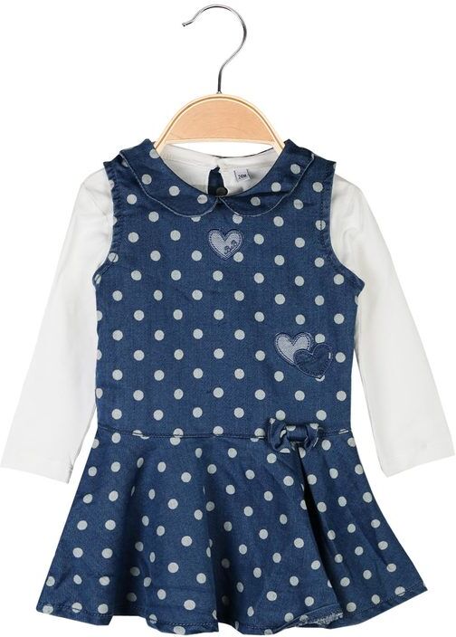 Baby Band Vestito da neonata a pois con maglietta Completi 0-36 M bambina Bianco taglia 30M