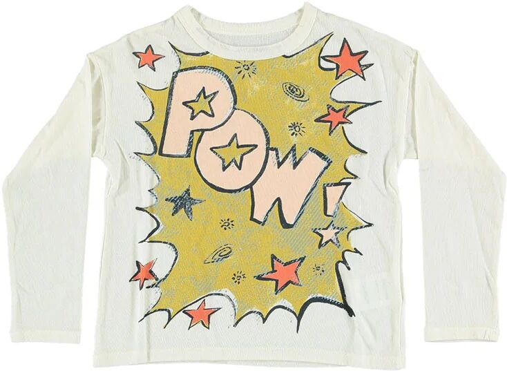 BELLEROSE BAMBINO T-shirt bianca con stampa multicolor