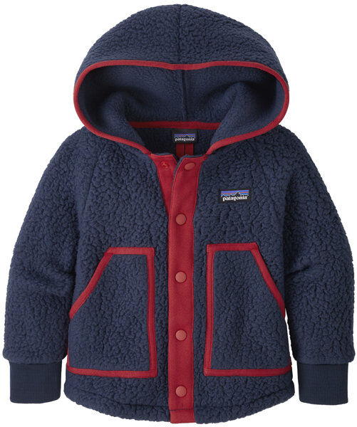 Patagonia B Retro Pile Jr - giacca in pile - bambino Blue/Red 12M