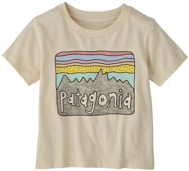 Patagonia Baby Fitz Roy Skies - T-Shirt - bambino Beige 18M
