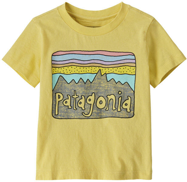 Patagonia Baby Fitz Roy Skies - T-Shirt - bambino Yellow 18M