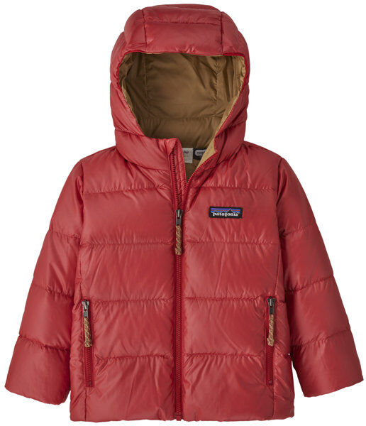 Patagonia Baby Hi-Loft Down Hoody Jr - giacca piumino - bambino Red/Brown 2A