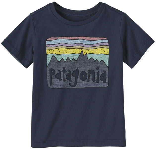 Patagonia Baby Regenerative Organic Certified Cotton Fitz Roy Skies - T-Shirt - bambino Blue 12M