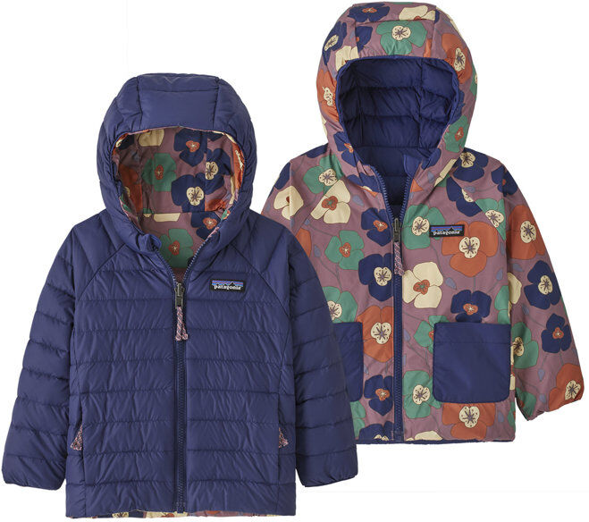 Patagonia Baby Reversible Down Hoody Jr - giacca piumino - bambino Blue 12M