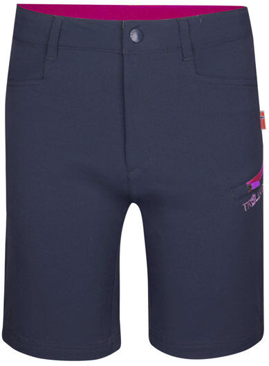 Trollkids Haugesund - pantaloni corti trekking - bambino Blue/Pink 140