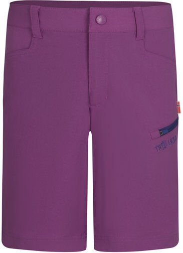 Trollkids Haugesund - pantaloni corti trekking - bambino Pink/Blue 140