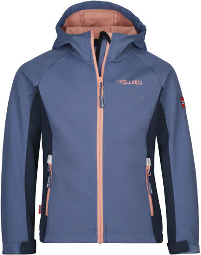 Trollkids Kristiansand - giacca softshell - bambina Blue/Pink 104