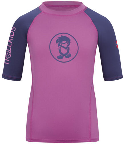 Trollkids Kvalvika T - T-shirt - bambino Pink/Blue 140