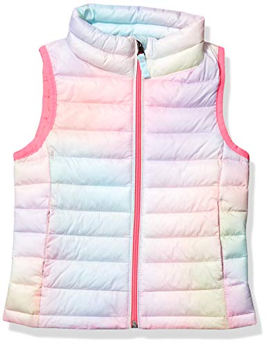 Amazon Essentials Piumino Smanicato Ripiegabile Impermeabile Leggero Bambine e Ragazze, Rosa Sfumature, 6-7 Anni