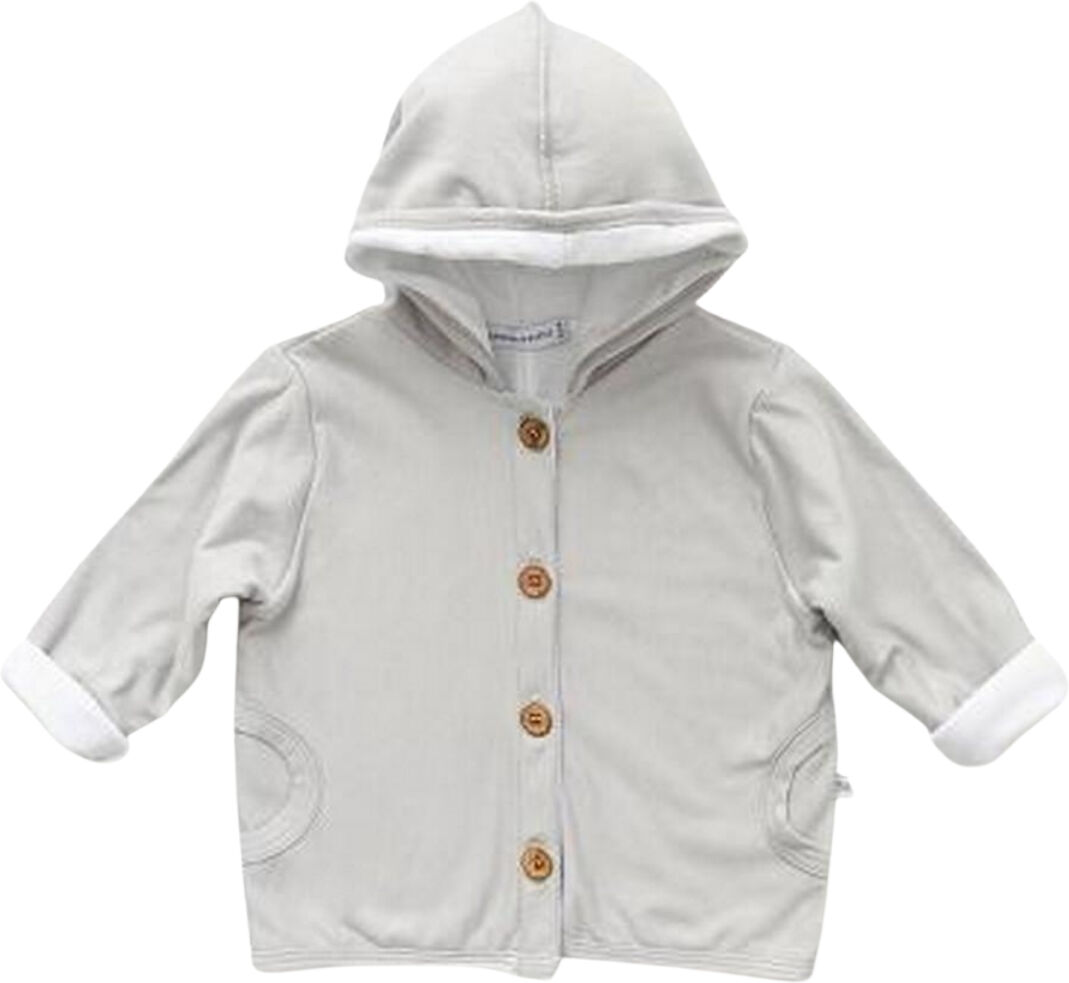 Bamboom Cardigan bambino con cappuccio Pure Grigio Taglia 9-12 Mesi