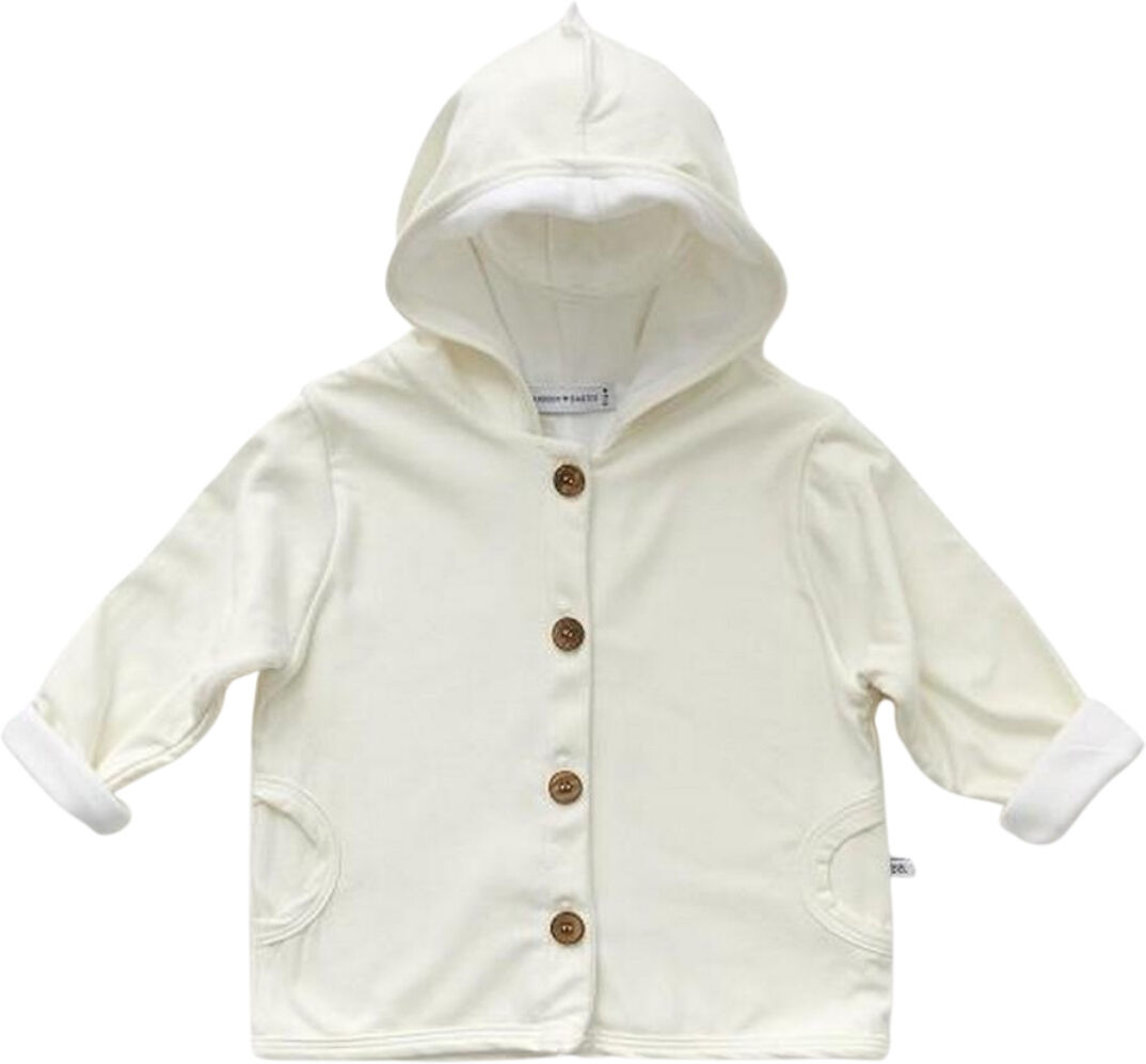 Bamboom Cardigan bambino con cappuccio Pure Panna Taglia 9-12 Mesi