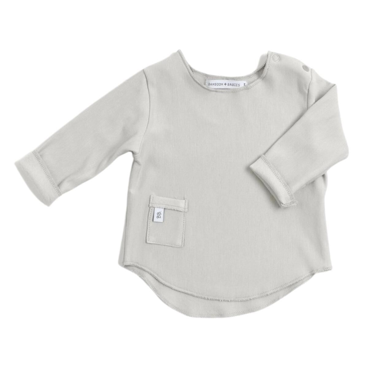 Bamboom Maglia manica lunga Pure Grigio Taglia 1 Mese