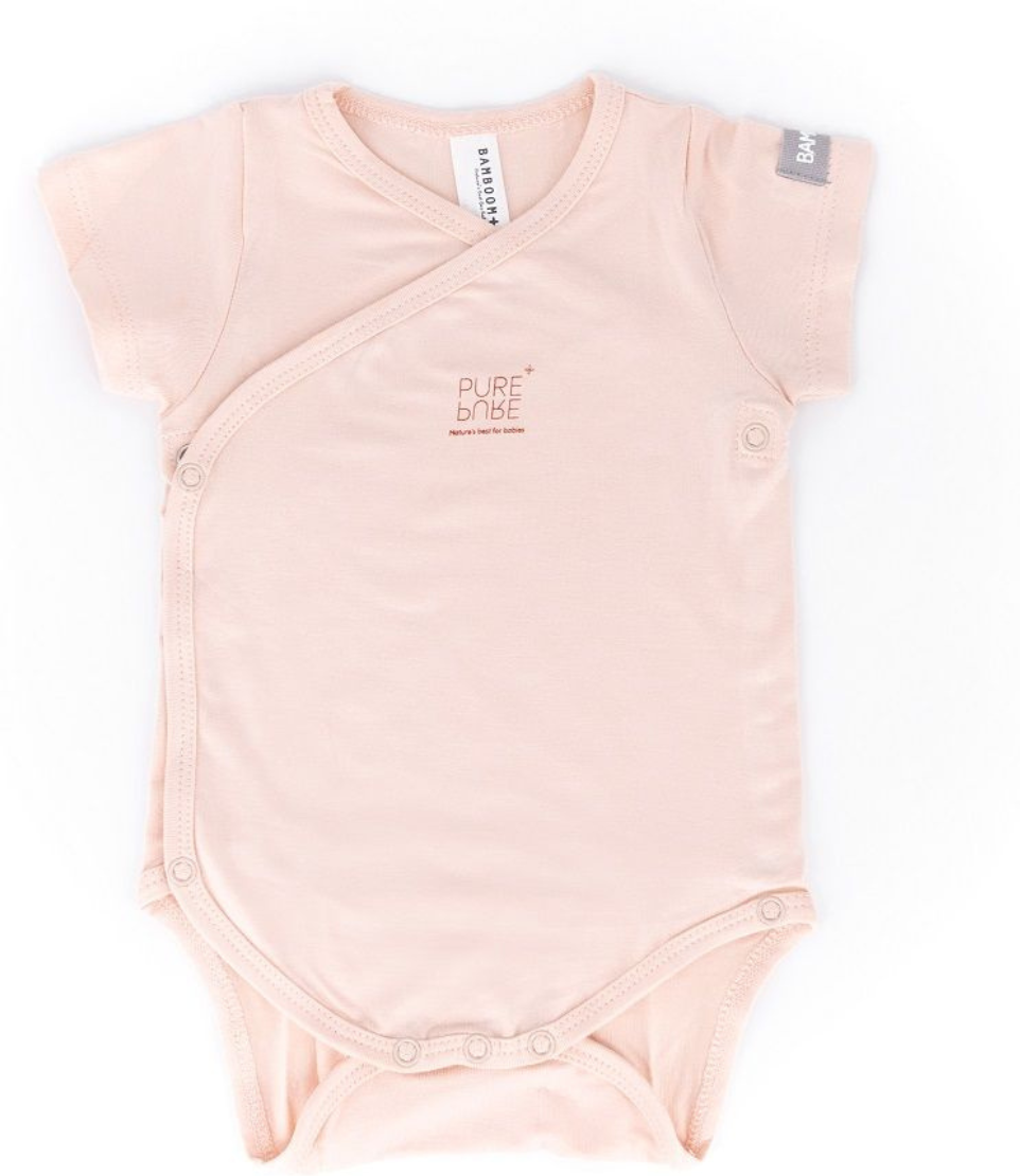 Bamboom Body Neonato a maniche corte Rosa 0-1M