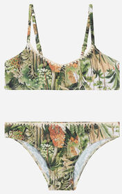 Calzedonia Costume Due Pezzi Bambina Savage Tropics Bambina Verde 14