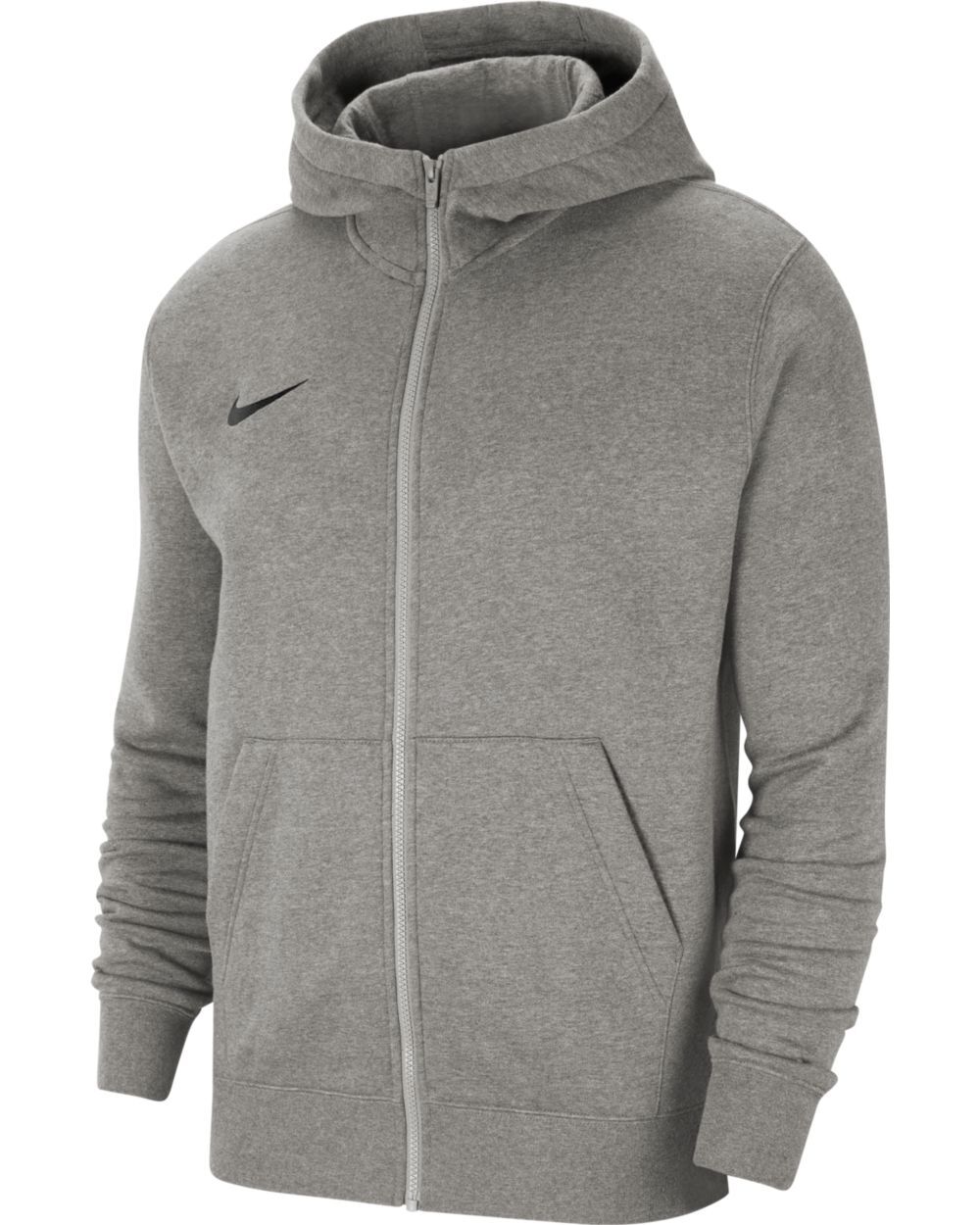 Nike Felpa con zip e cappuccio Team Club 20 Grigio Chiaro per Bambino CW6891-063 XL