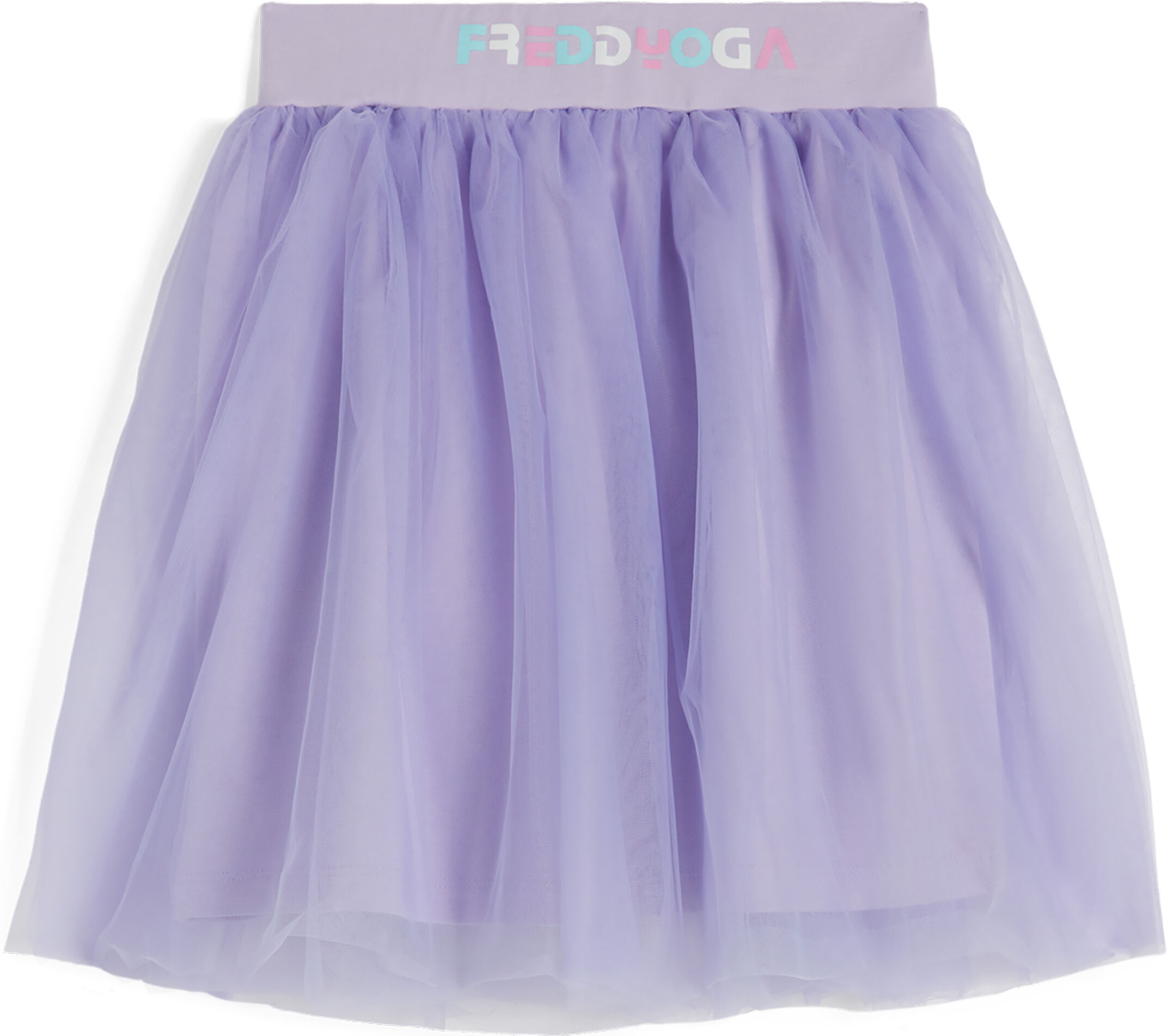 Freddy Gonna da bambina con sopragonna in tulle colore pastello Lilla Junior 14 Anni