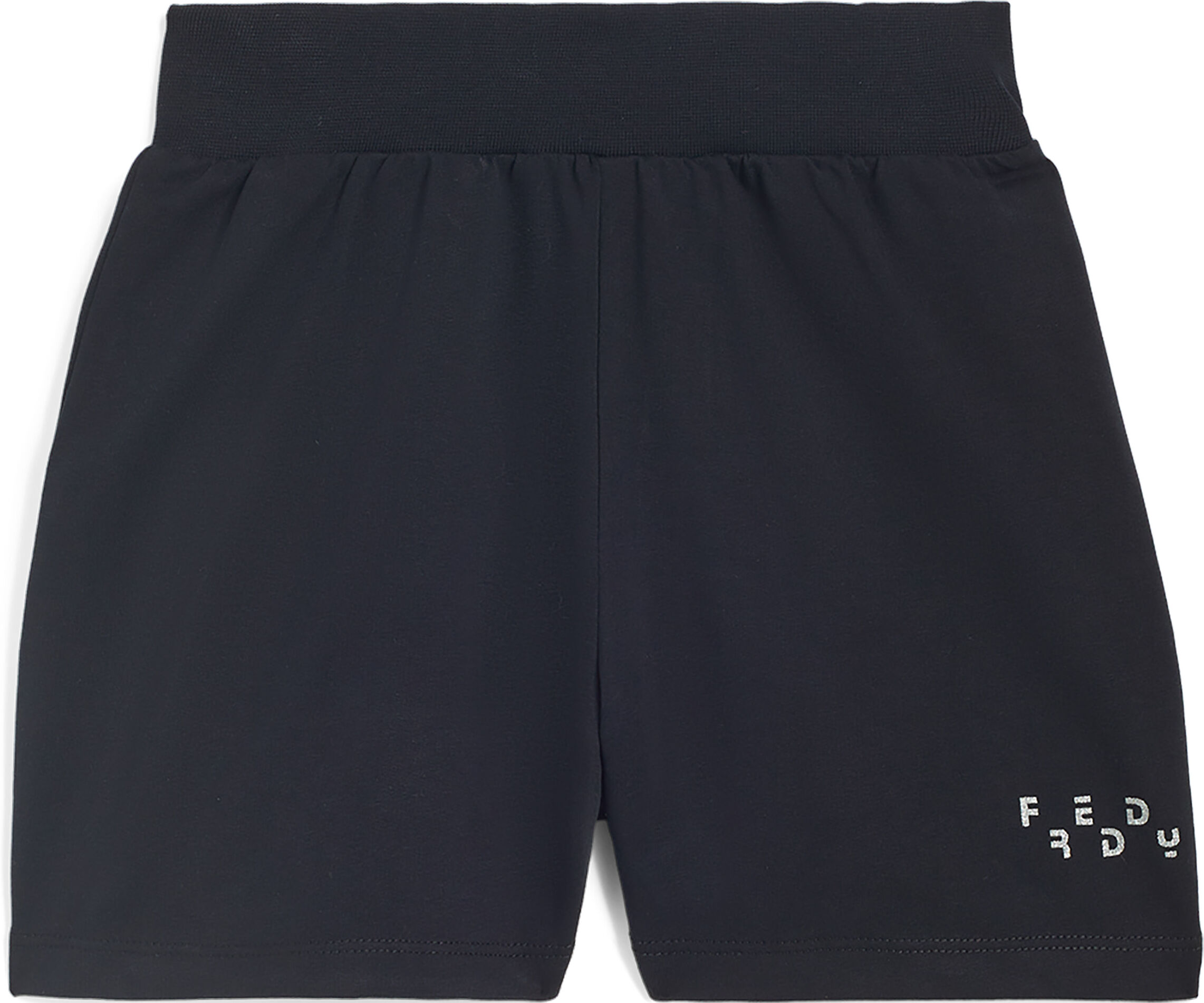 Freddy Shorts da bambina in jersey con logo glitter Nero Junior 6 Anni