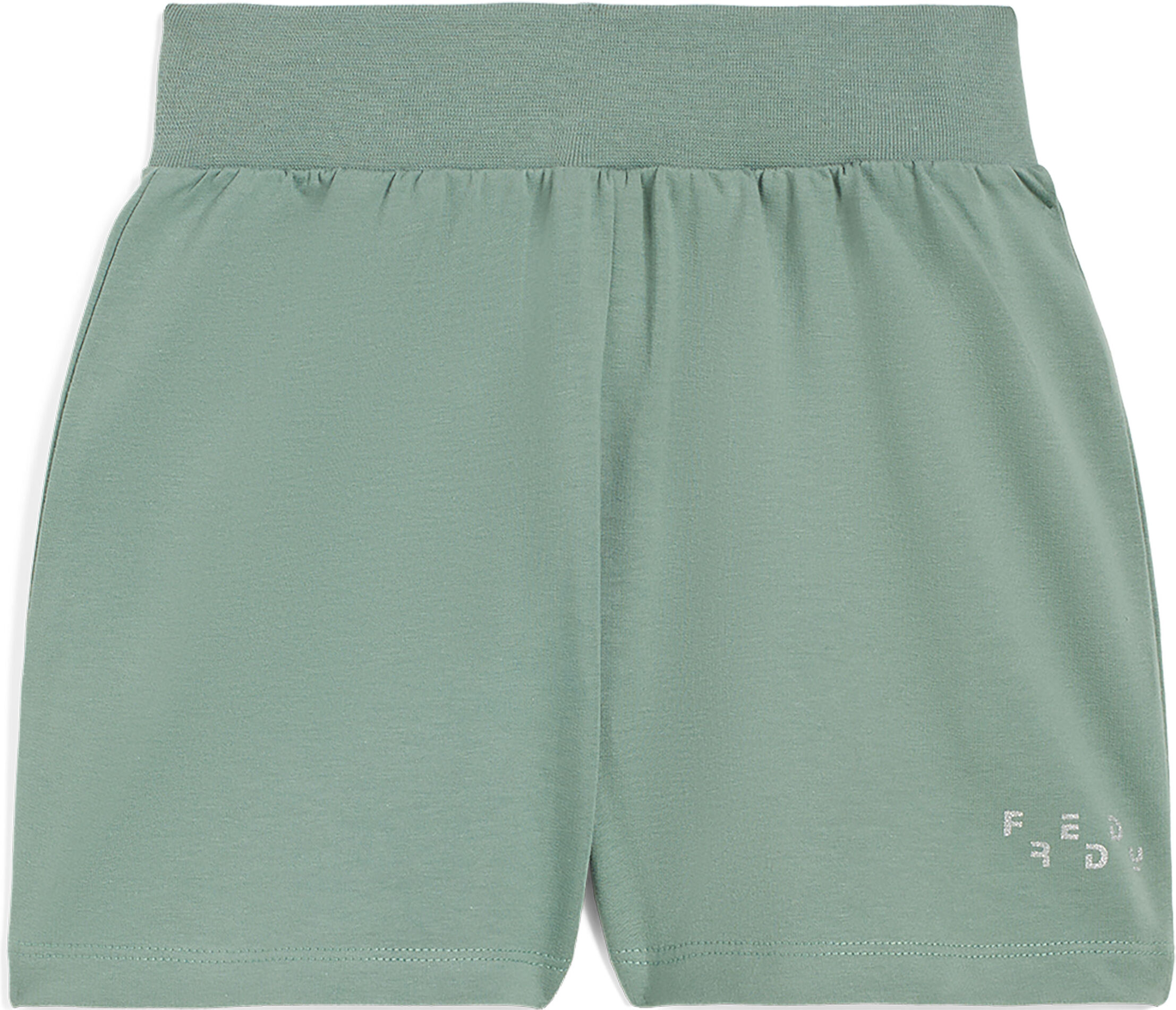 Freddy Shorts da bambina in jersey con logo glitter Verde Militare Junior 12 Anni