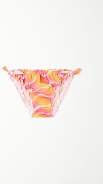 Tezenis Costume Slip Bimba Punto Bambola Bambina Arancione Tamaño M/L