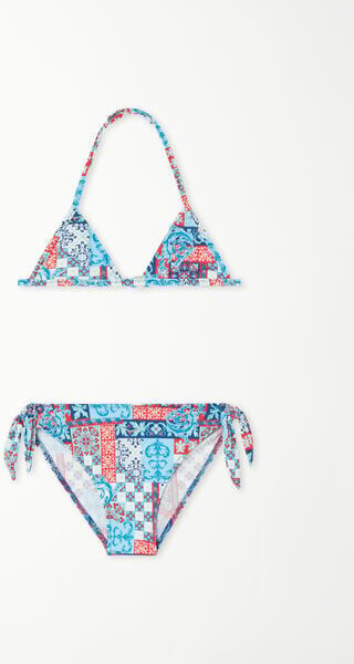 Tezenis Bikini Triangolo Portofino Bimba Bambina Multicolore Tamaño 4-5