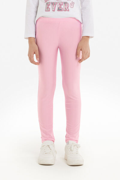 Tezenis Leggings Basici in Microfibra Shiny Bambina Rosa Tamaño 12-13