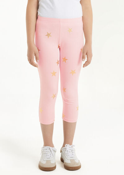 Tezenis Leggings Capri in Cotone Stampato Bambina Rosa Chiaro Tamaño 4-5