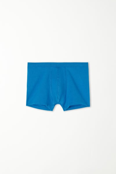 Tezenis Boxer Basico in Cotone Bimbo Bambino Blu Tamaño 12-13