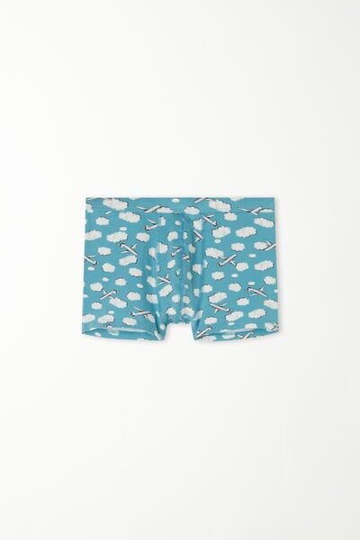 Tezenis Boxer Basic Bimbo in Cotone Colorato Bambino Blu Tamaño 6-7