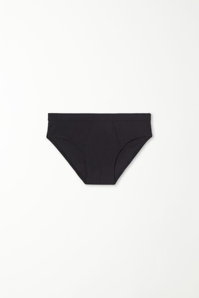 Tezenis Slip Basico in Cotone Bimbo Bambino Nero Tamaño 10-11