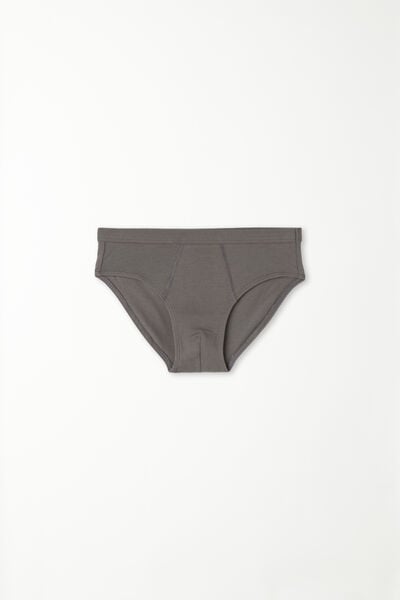 Tezenis Slip Basic Bimbo in Cotone Colorato Bambino Grigio Tamaño 8-9