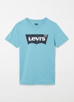 Levi's T-shirt met logoprint - Blauw