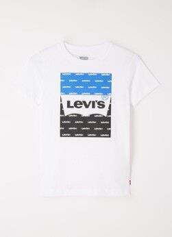 Levi's T-shirt met logoprint - Wit