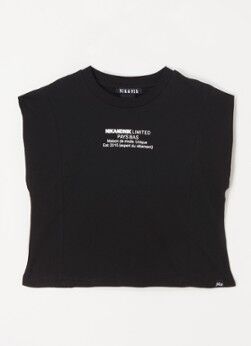 NIK&NIK; Limited T-shirt met print - Zwart