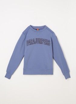 Parajumpers Grady sweater met logoborduring - Blauwgrijs