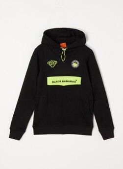 Black Bananas Epic Anorak hoodie met logoborduring - Zwart