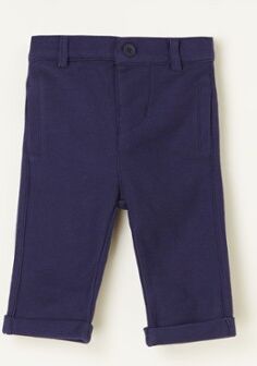 Benetton Babybroek van piqué katoen - Donkerblauw