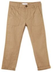 MANGO Yucca slim fit chino in linnenblend - Beige