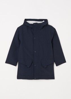 MANGO Toni parka met capuchon - Donkerblauw