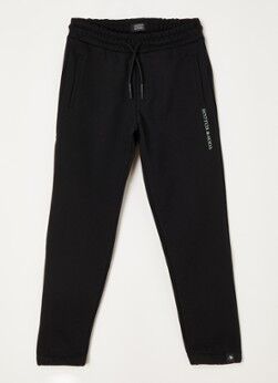 Scotch & Soda Tapered fit joggingbroek met steekzakken - Zwart