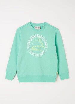 Scotch & Soda Sweater met print - Mint