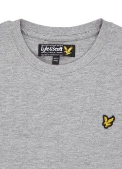 Lyle & Scott T-shirt met logopatch - Grijsmele