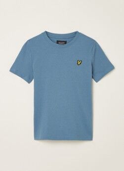 Lyle & Scott T-shirt met logoborduring - Petrol