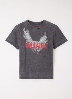 Zadig&Voltaire; T-shirt met logoprint - Grijs