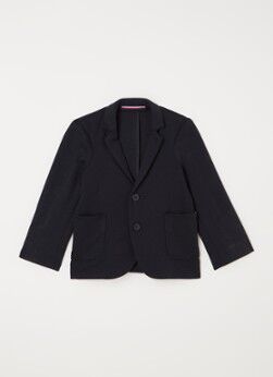 Tommy Hilfiger Blazer van piqué katoen - Donkerblauw