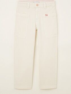 Tommy Hilfiger Wide leg jeans met stretch en steekzakken - Ivoor