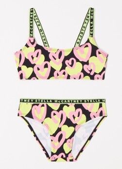 Stella McCartney Kids Bikini met print - Neongeel