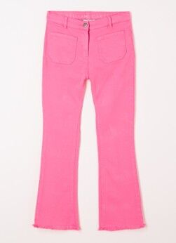 Stella McCartney Kids Flared fit jeans met gekleurde wassing - Donkerroze